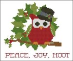 Christmas Hootie 004 Peace Joy (image for) Christmas Hootie 004 Peace Joy
